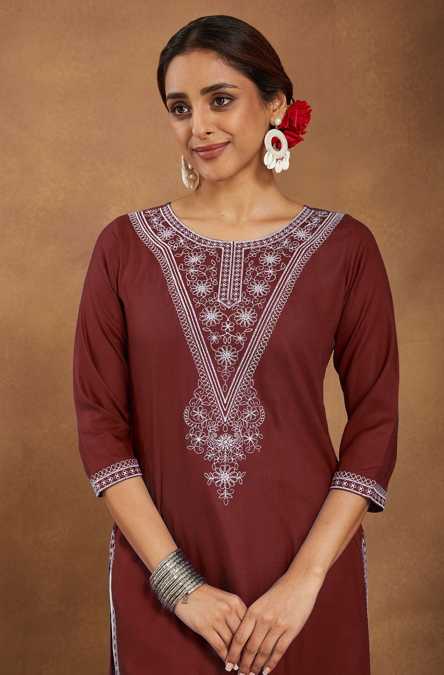 Beautiful Maroon Kurti