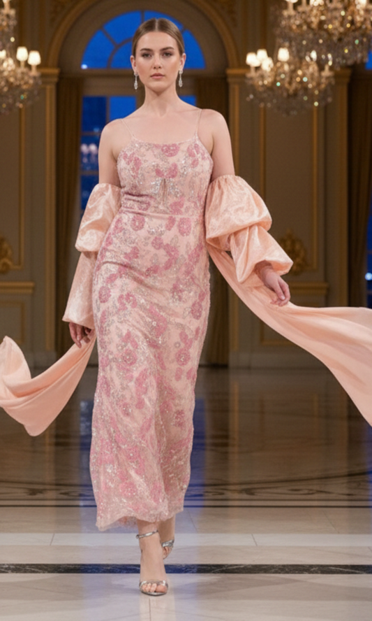 Pink Stylist Party Wear