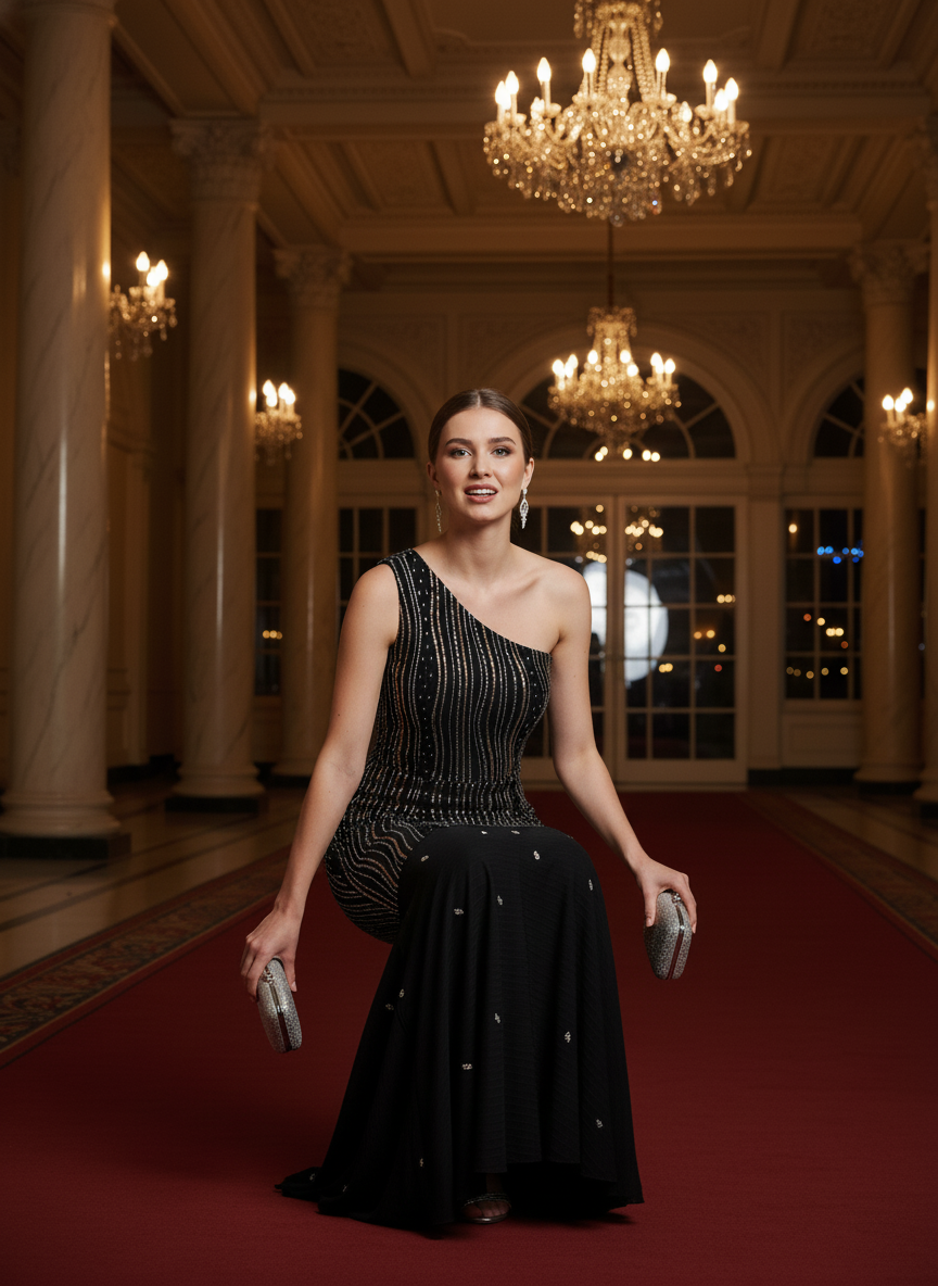 Beautiful Black Western Dress