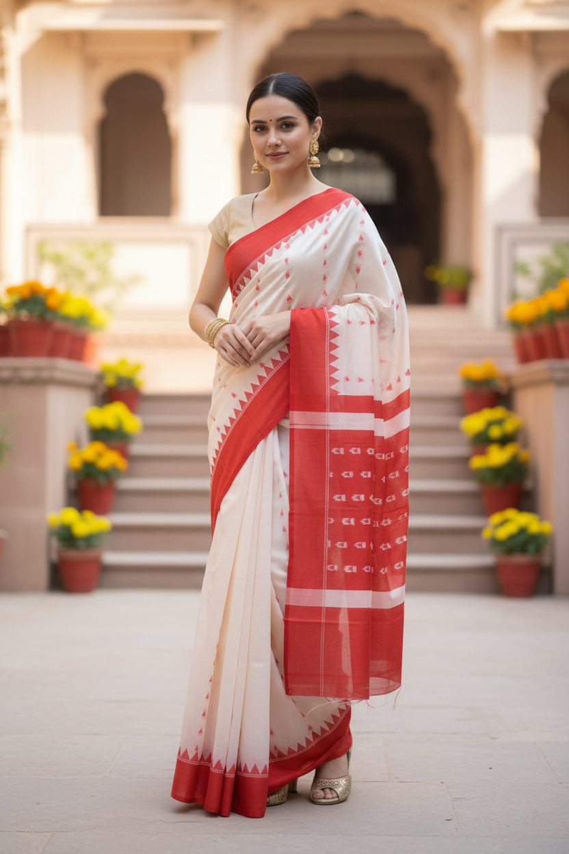 Self Design Banarasi Silk Blend, Pure Silk Saree