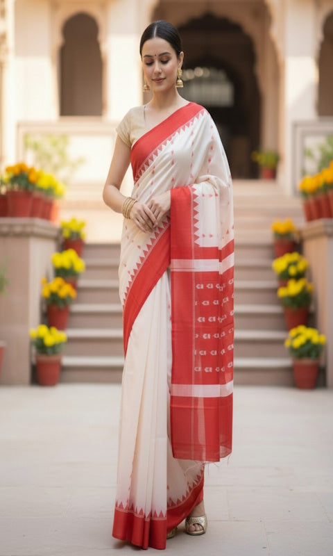 Self Design Banarasi Silk Blend, Pure Silk Saree