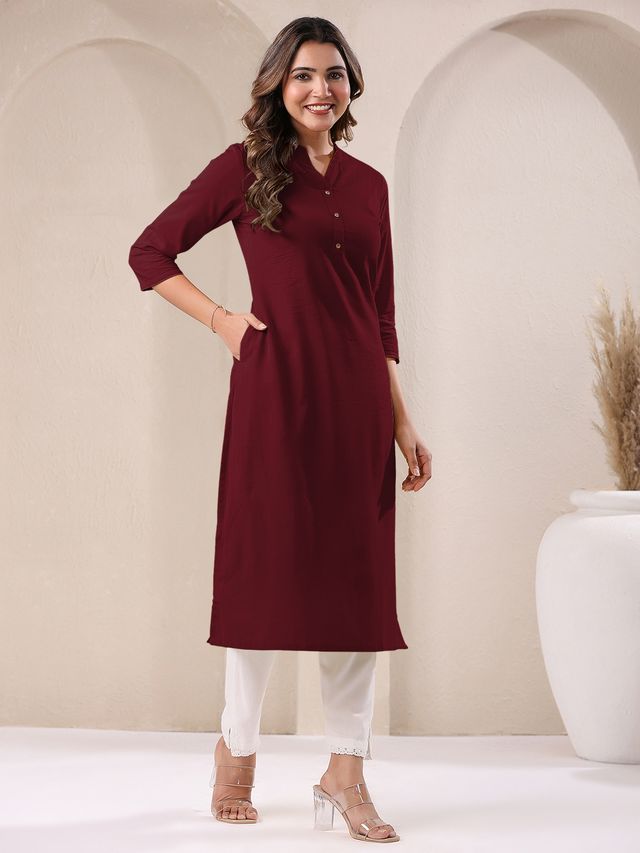 Indian Maroon Kurti