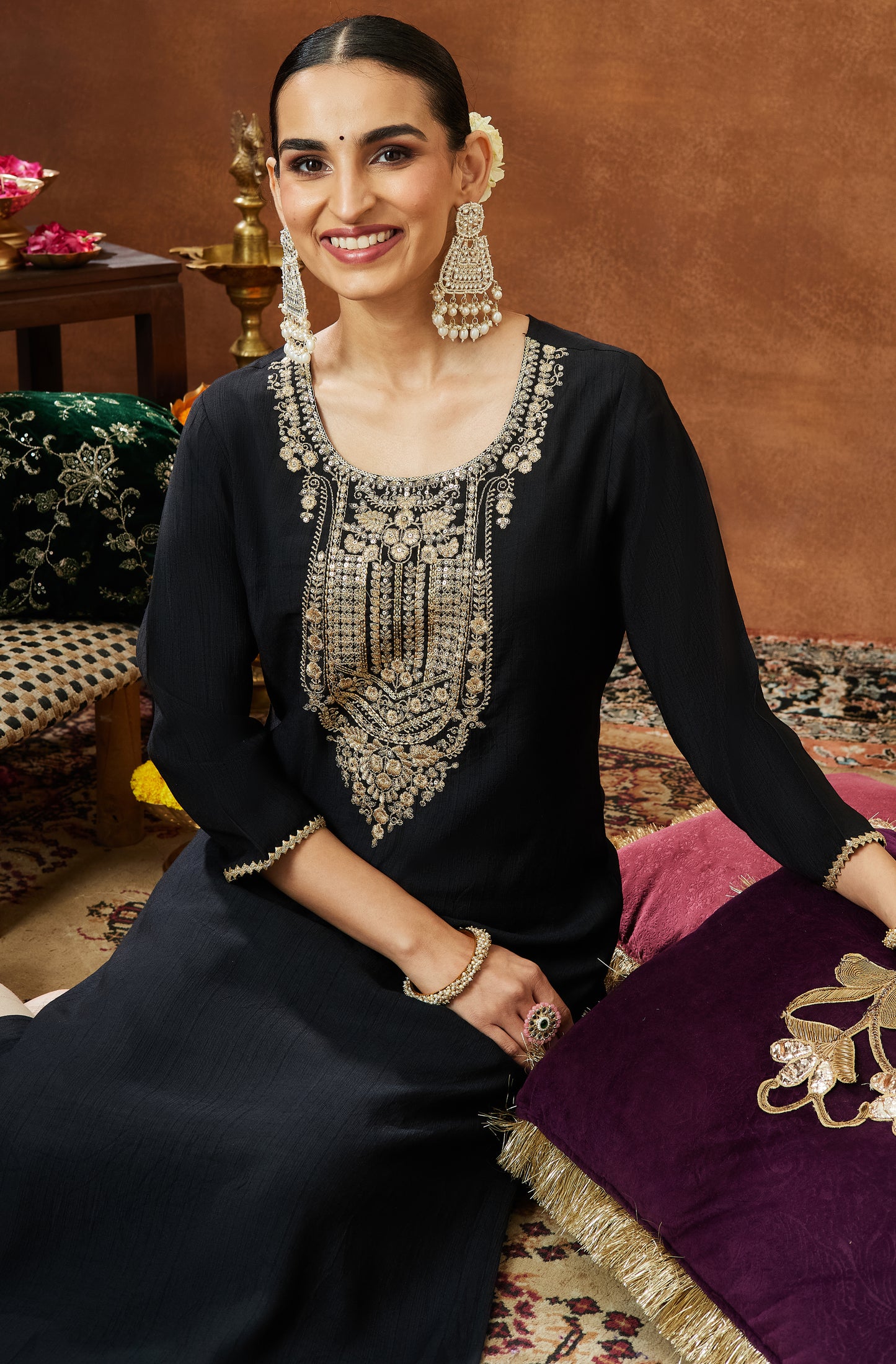 Indian Black Kurti