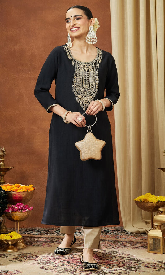 Indian Black Kurti