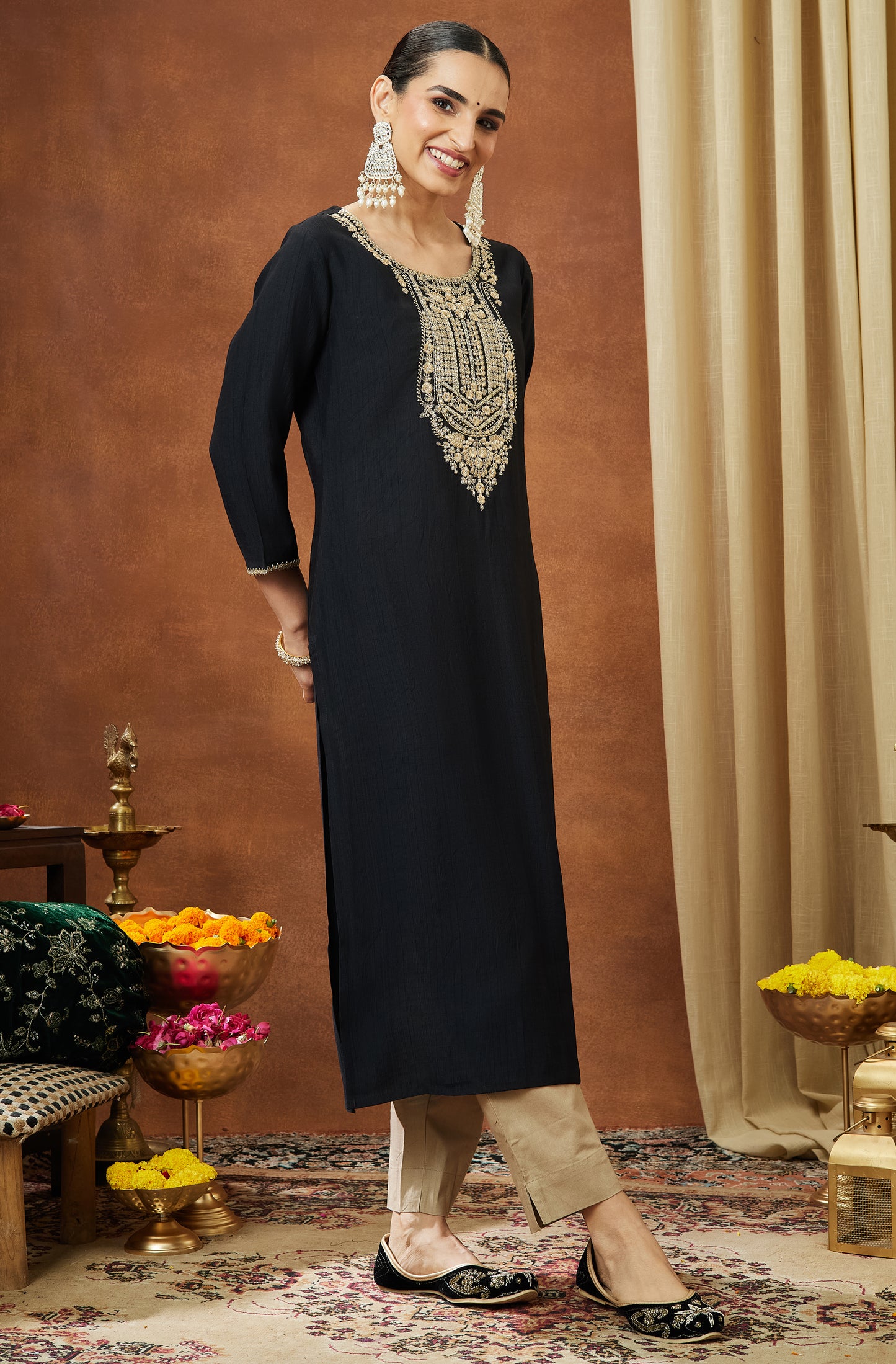Indian Black Kurti