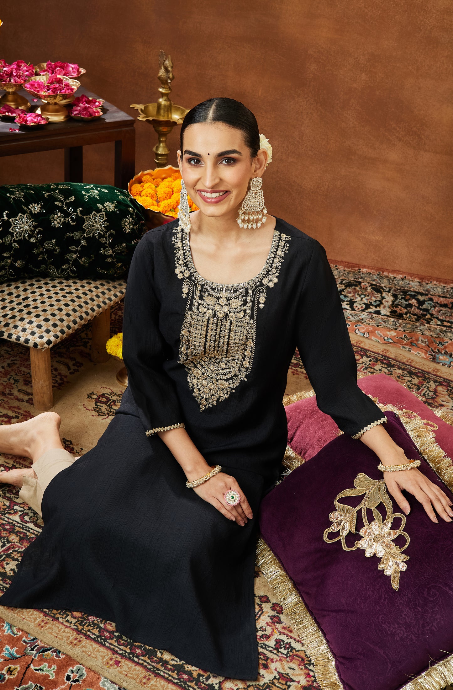 Indian Black Kurti