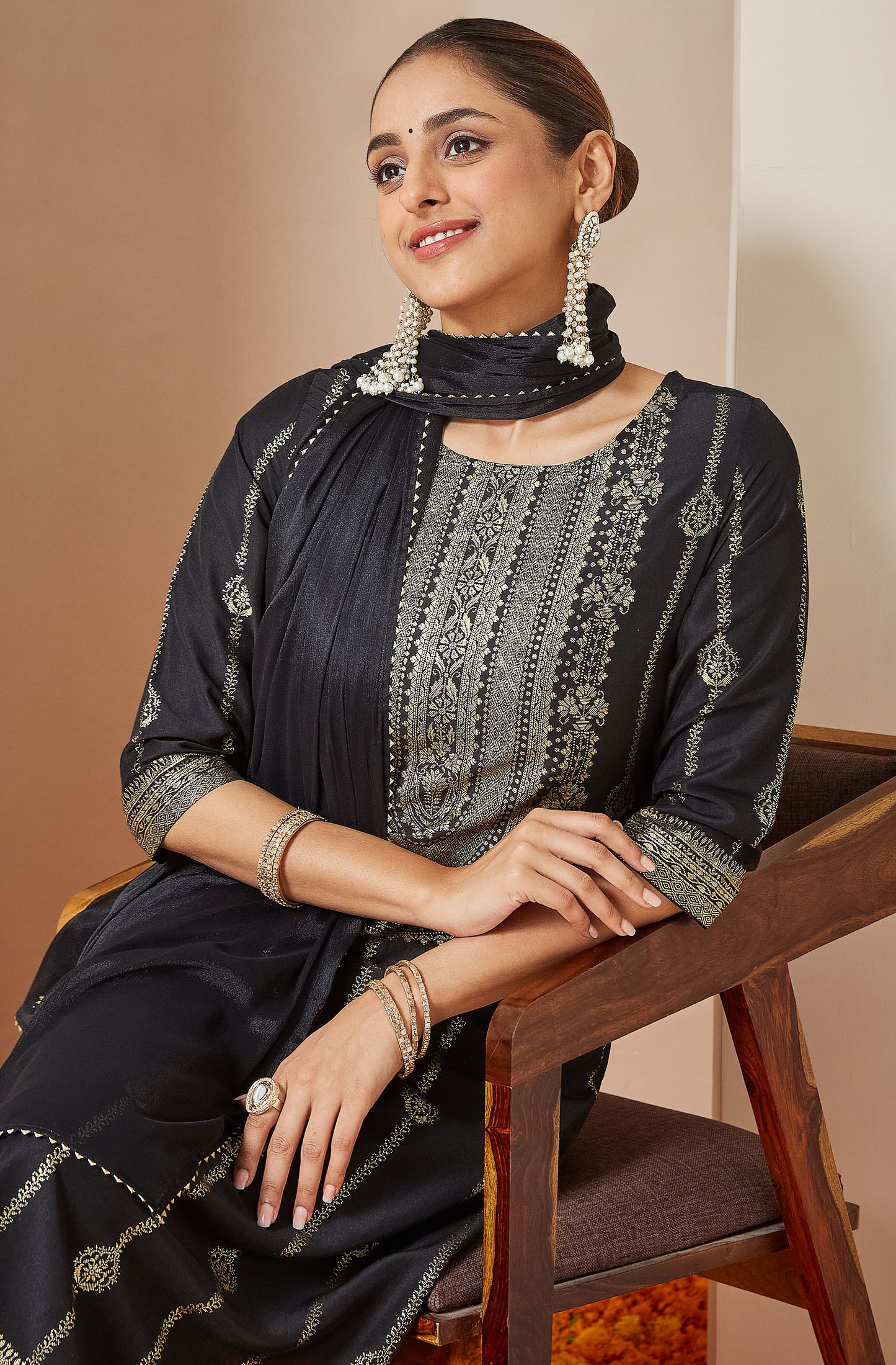 Indian Black Kurti