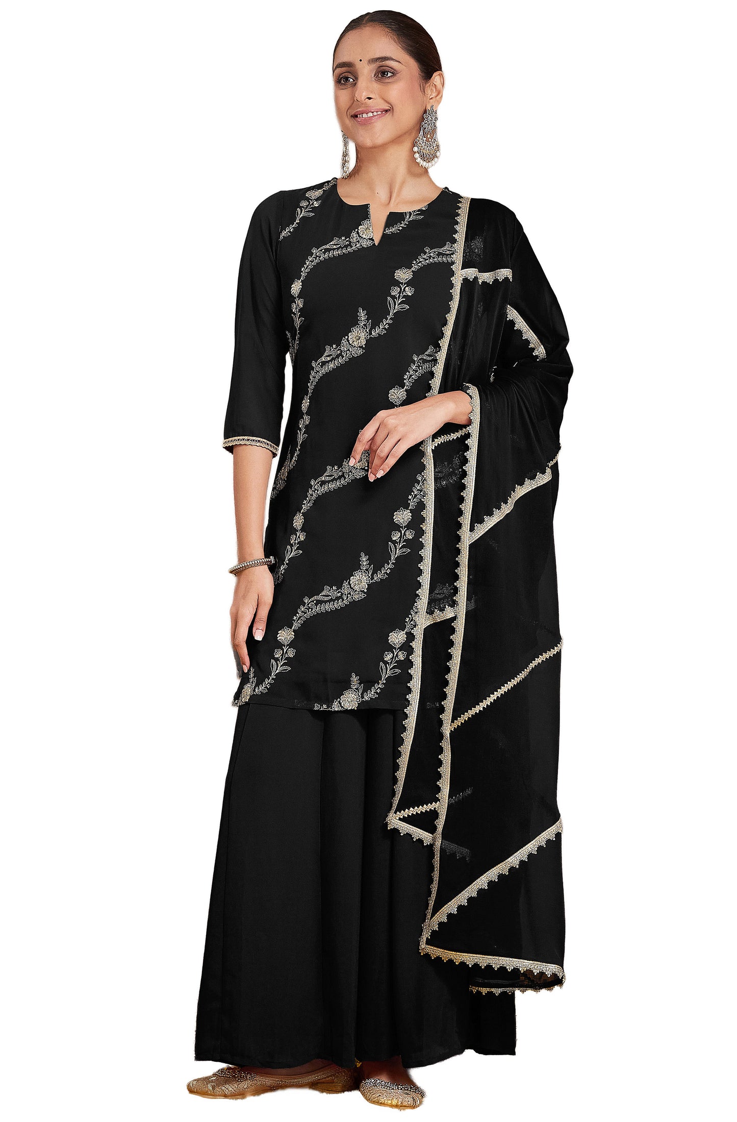 Indian Beautiful Black Kurti