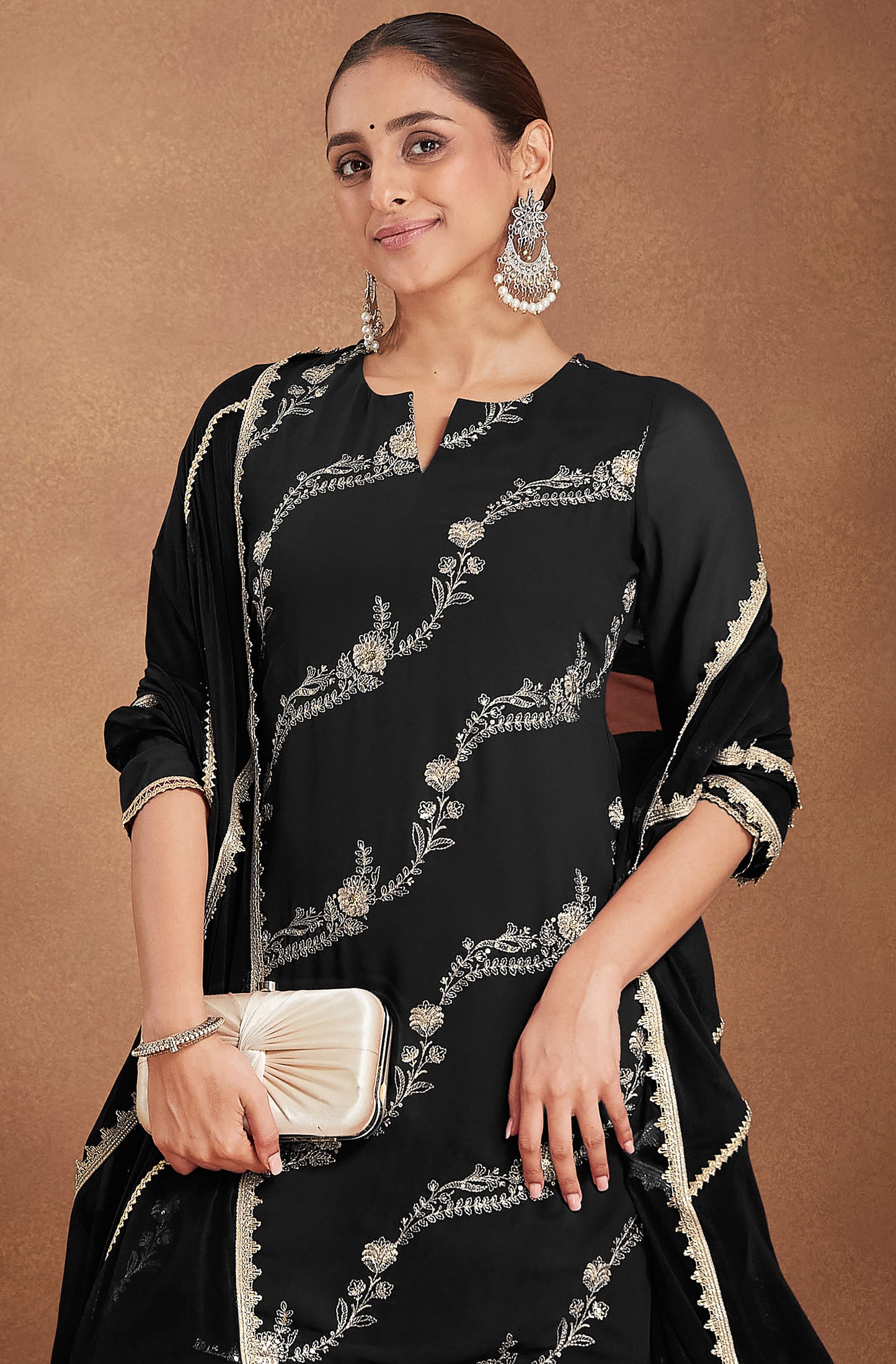 Indian Beautiful Black Kurti