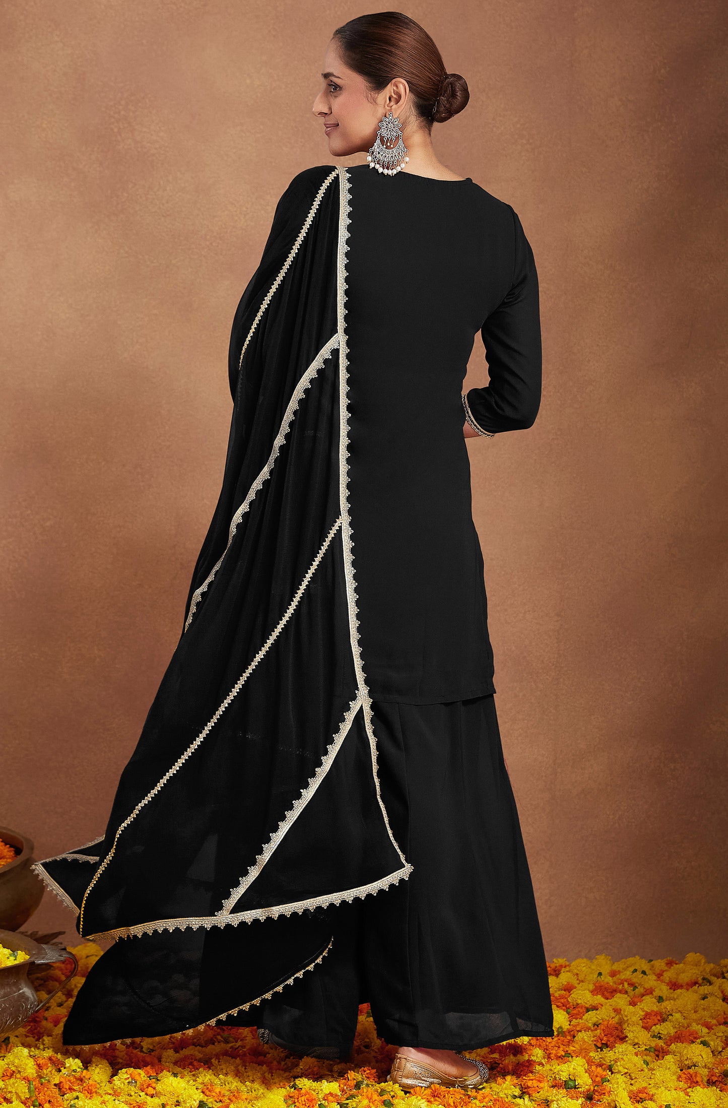 Indian Beautiful Black Kurti