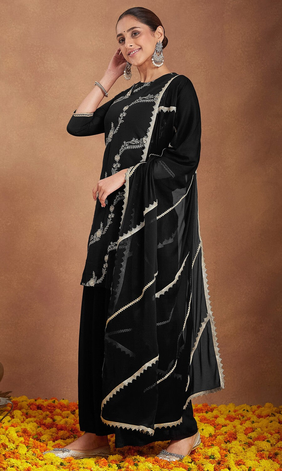 Indian Beautiful Black Kurti