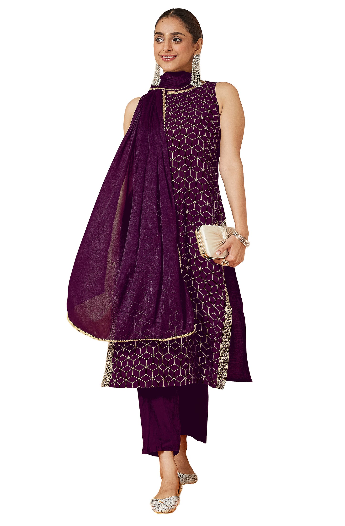Stylish Purple Kurti