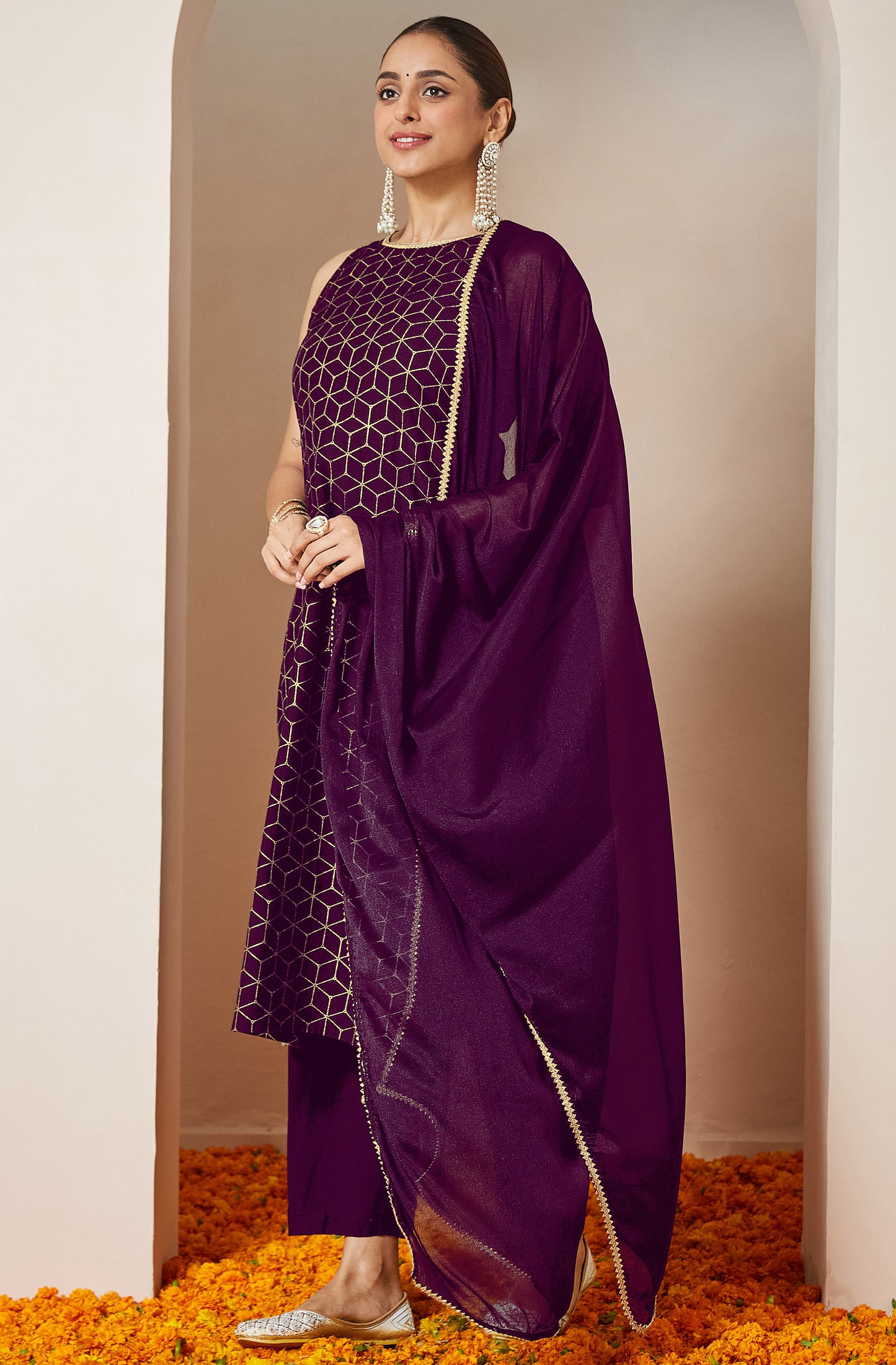 Stylish Purple Kurti