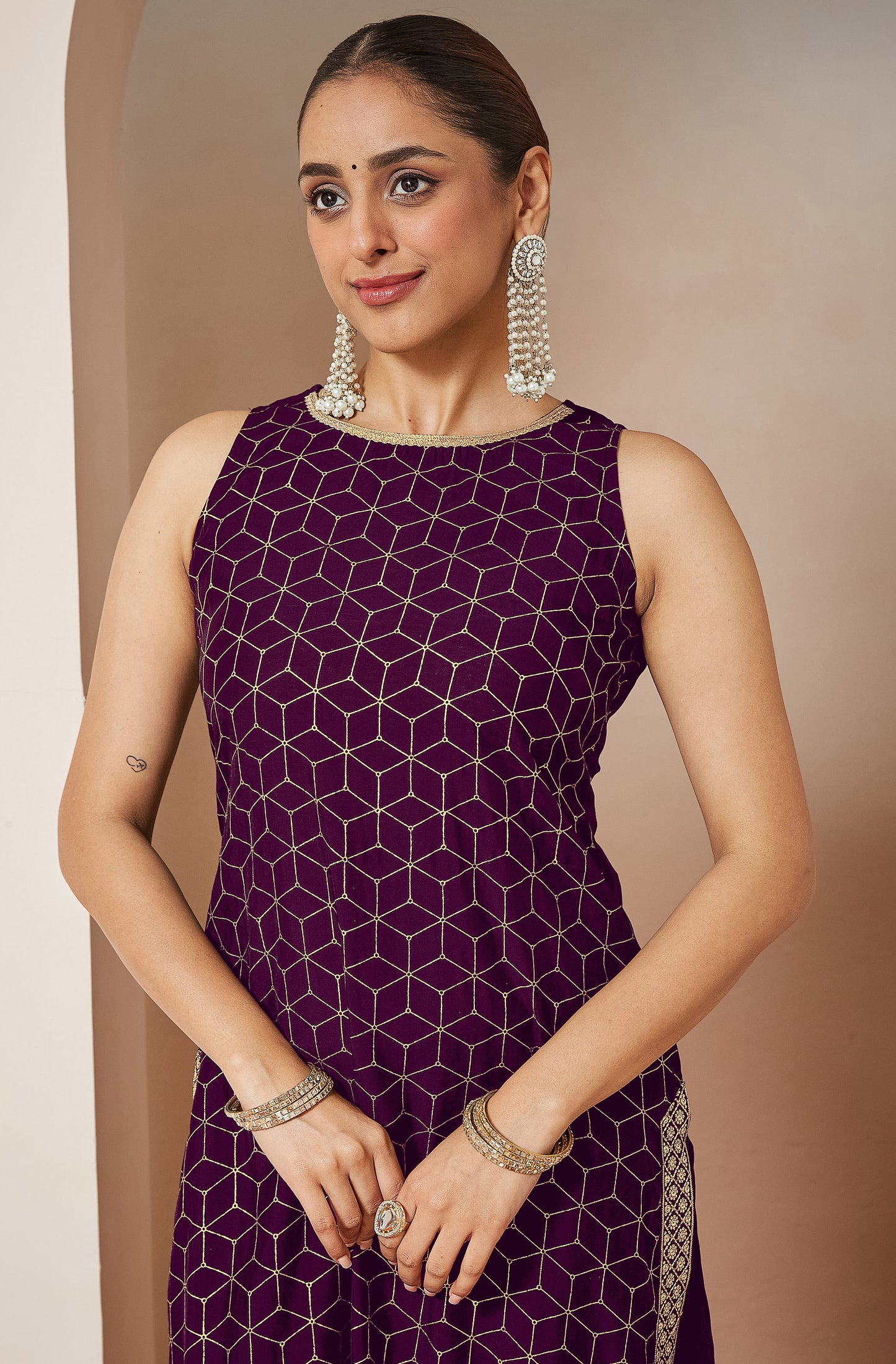 Stylish Purple Kurti