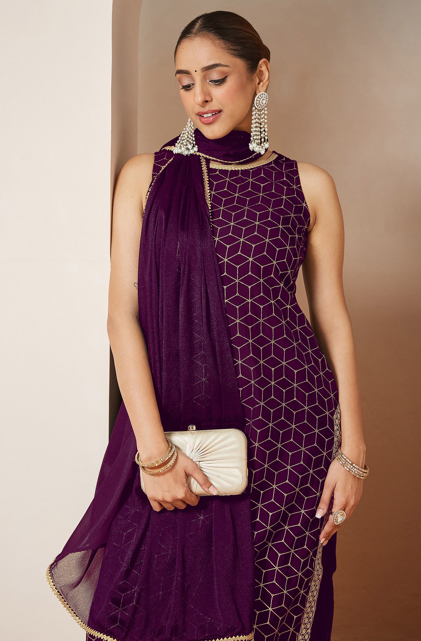 Stylish Purple Kurti