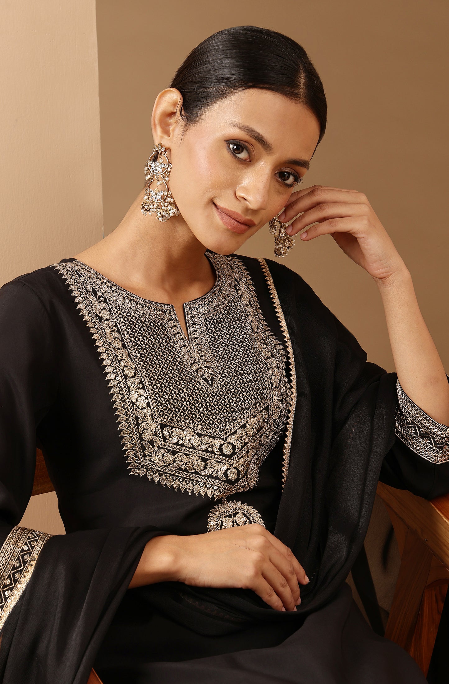 Elegant Black Kurti