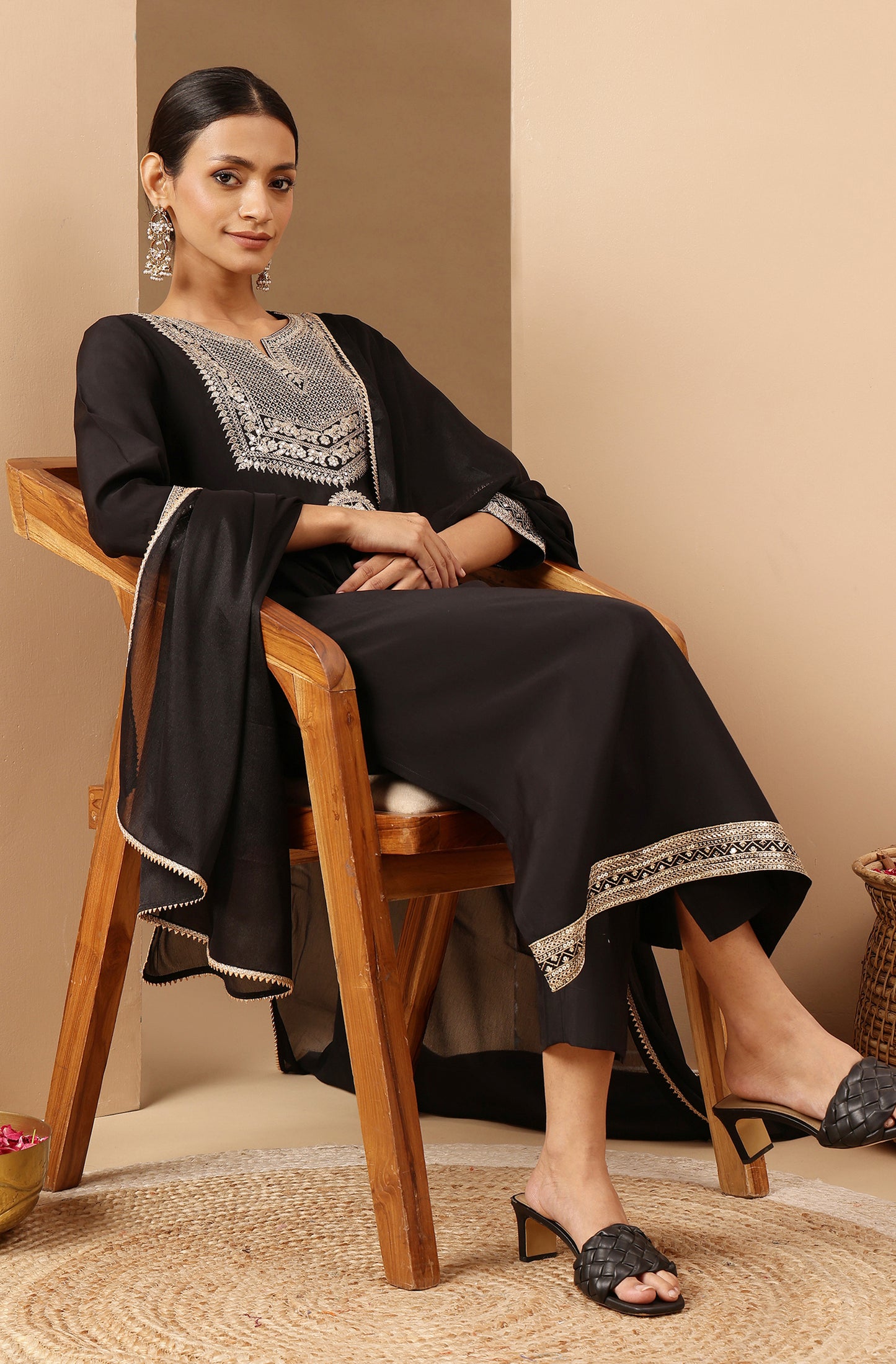Elegant Black Kurti