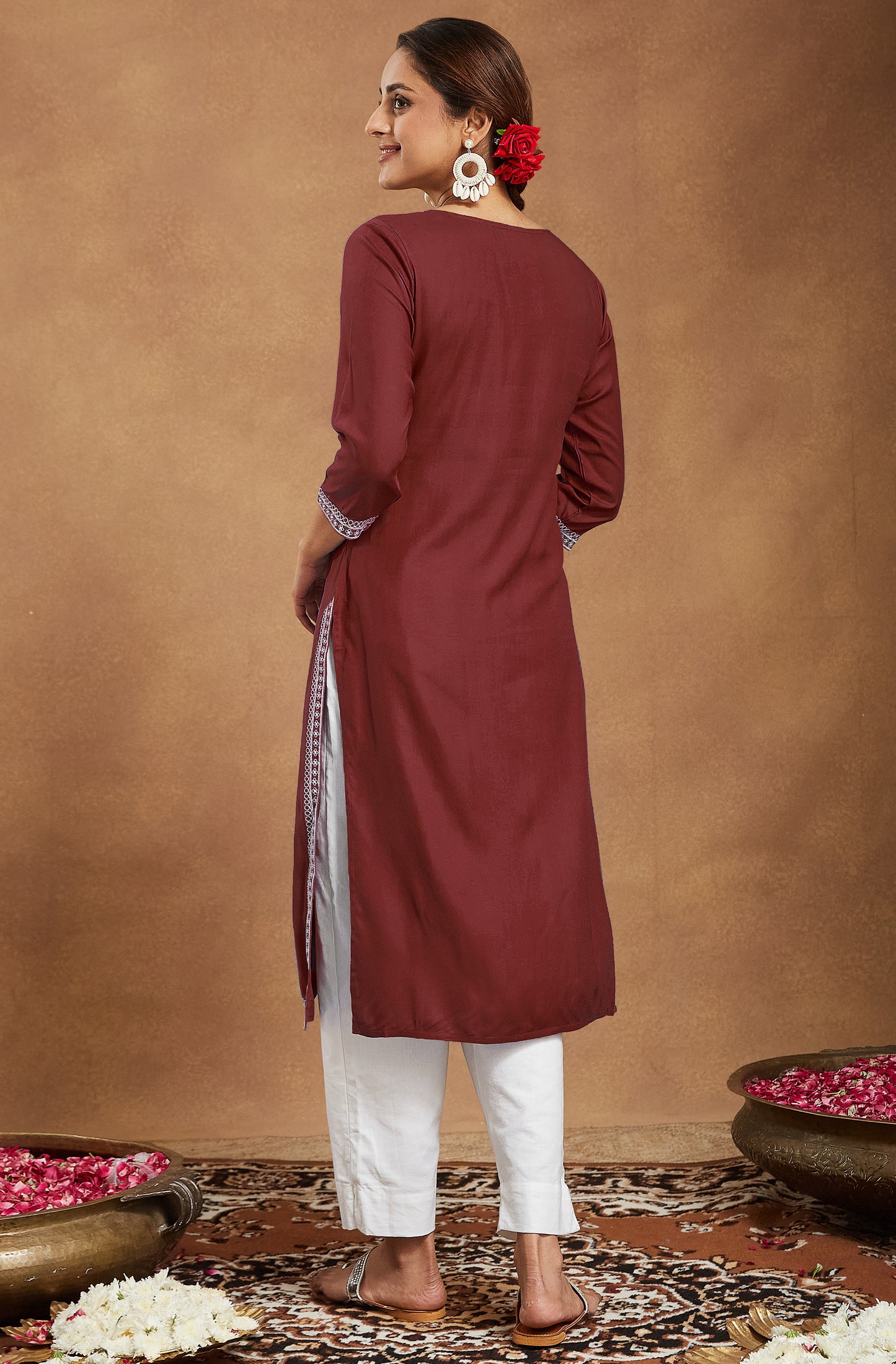 Beautiful Maroon Kurti