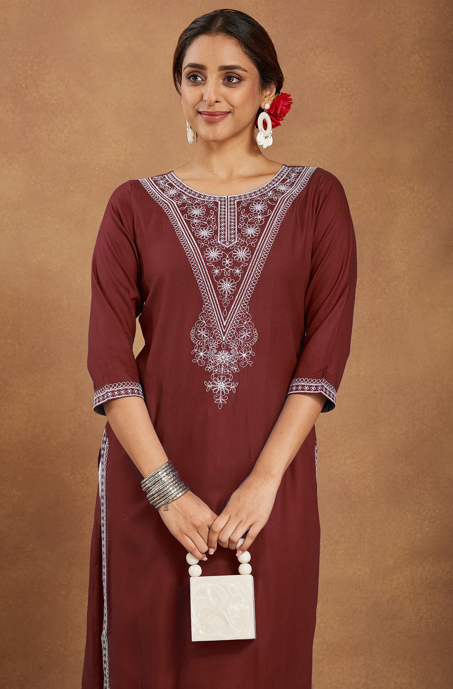 Beautiful Maroon Kurti
