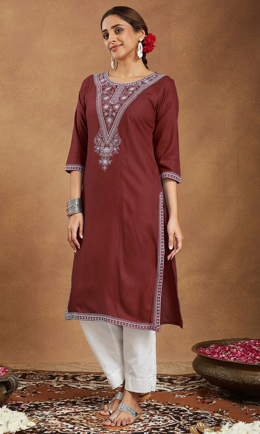 Beautiful Maroon Kurti