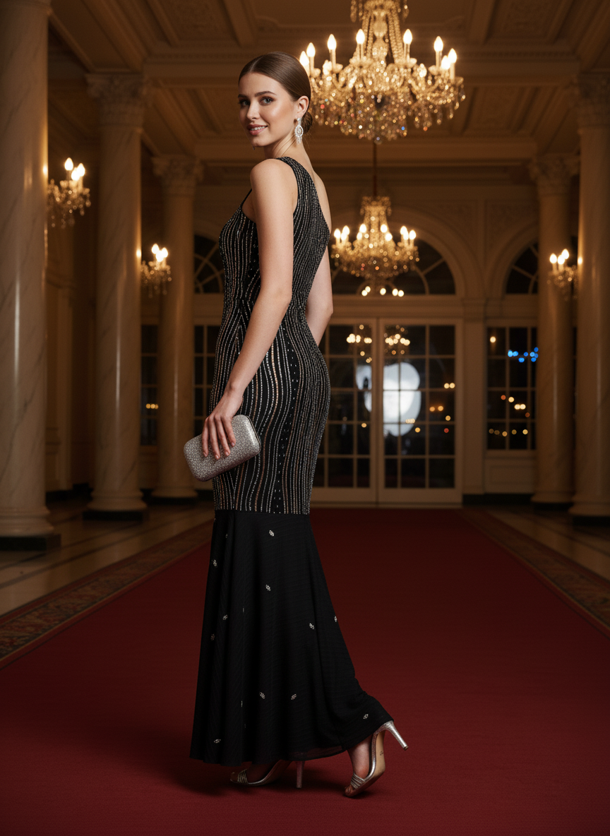 Beautiful Black Western Dress